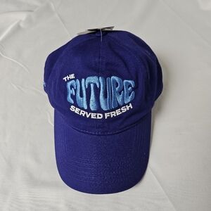 Poppi Bluish Purple Cap with Embroidered Text